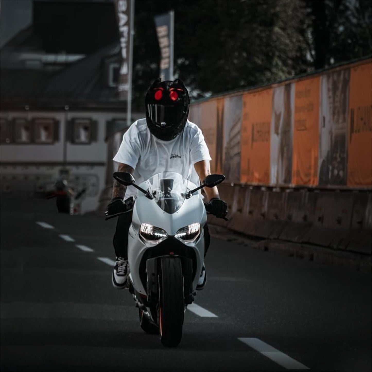 Motorradhelmbezug - Black Devil