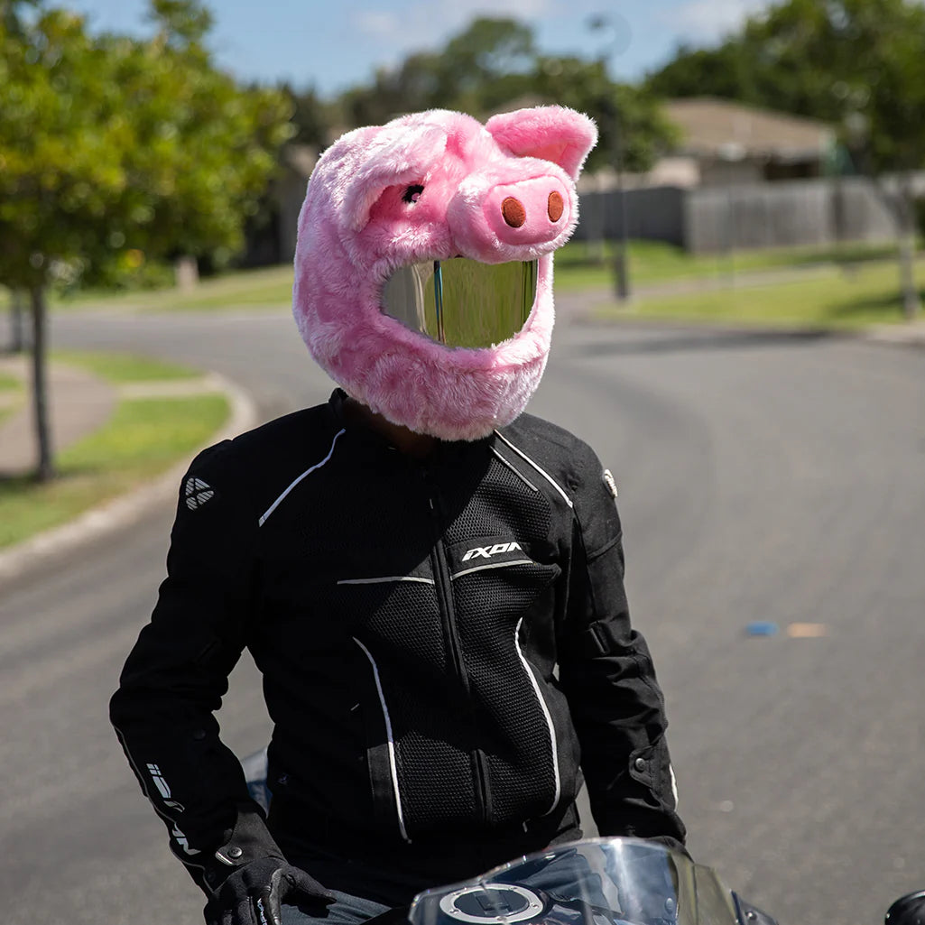 Motorradhelmbezug - Schweinchen