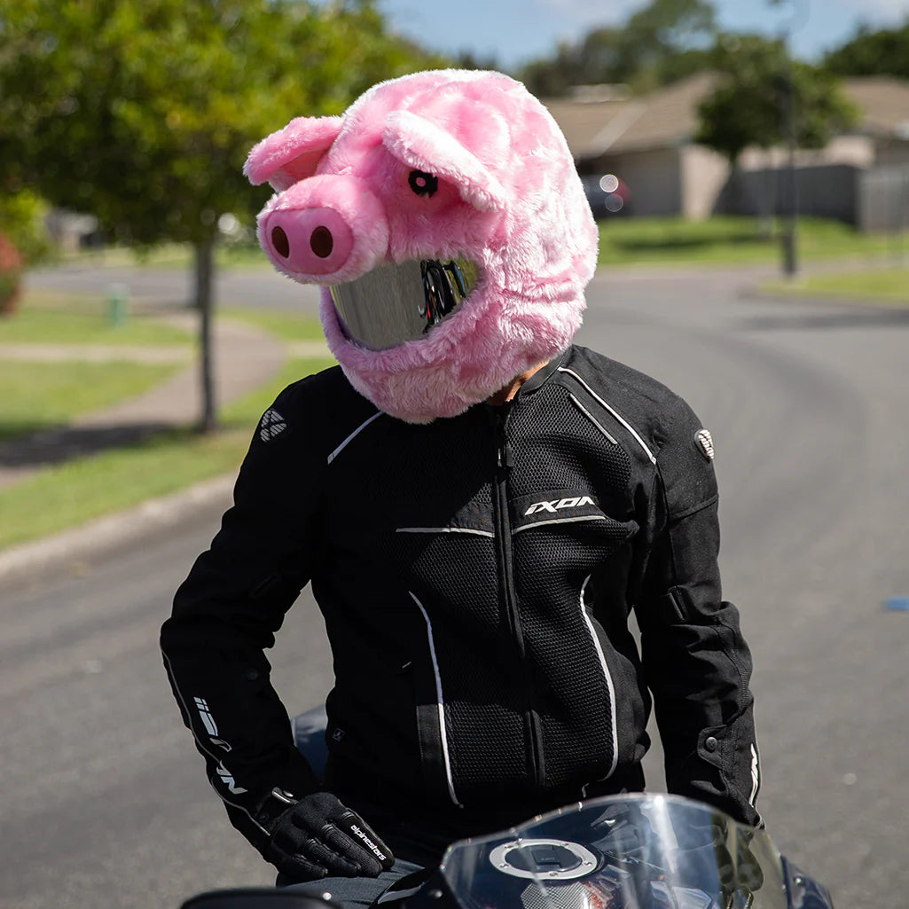 Motorradhelmbezug - Schweinchen