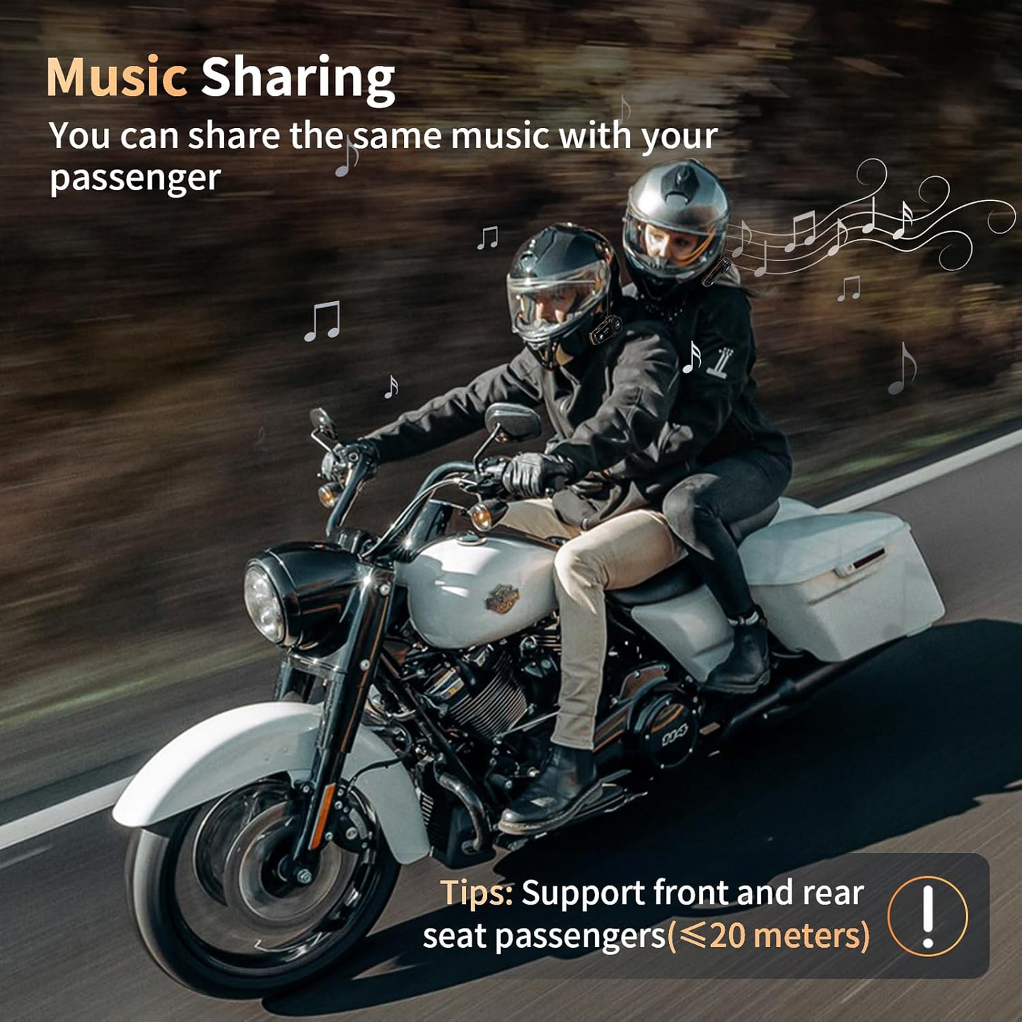 2x Motorcycle Intercoms - Fodsports FX8 PRO