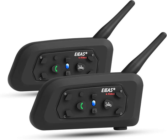 2 x Moto-Gegensprechanlagen – EJEAS V6 Pro (1200 m)