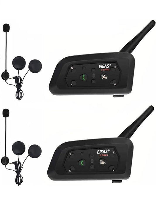 2 x Moto-Gegensprechanlagen – EJEAS V6 Pro (1200 m)