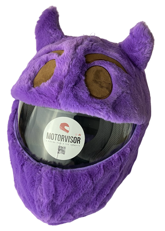 Funda de casco de moto - Diablo Púrpura