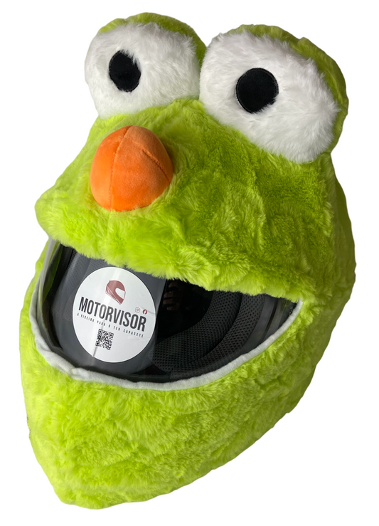 Motorradhelmbezug - Grünes Krümelmonster